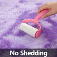 thumbnail image 4 of Noahas Fluffy Area Rug for Living Room Bedroom, 4 x 6 Tie-Dyed Purple Rug Fuzzy Non-Slip Modern Carpet Ultra Soft Faux Fur Rugs for Dorm Kids Room Home Decor, 4 of 7