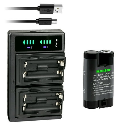 Kastar 1-Pack Battery and LTD2 USB Charger Compatible with Kodak EasyShare CX4230  CX4300  CX4310  CX6200  CX6230  CX6330  CX6445  CX7220  CX7300  CX7310  CX7330  CX7430  CX7525  CX7530  DX3215 Camera