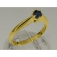 thumbnail image 2 of LBG British Made 9k Yellow Gold Natural Sapphire Womens Engagement Ring - 33 size options - Size 9.5, 2 of 7