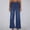 *Dark Blue, variant on ClodeEU Women's Wide Leg Straight Cropped Jeans ,Slimming Casual Denim Ankle Pants Black,Womens Plus L