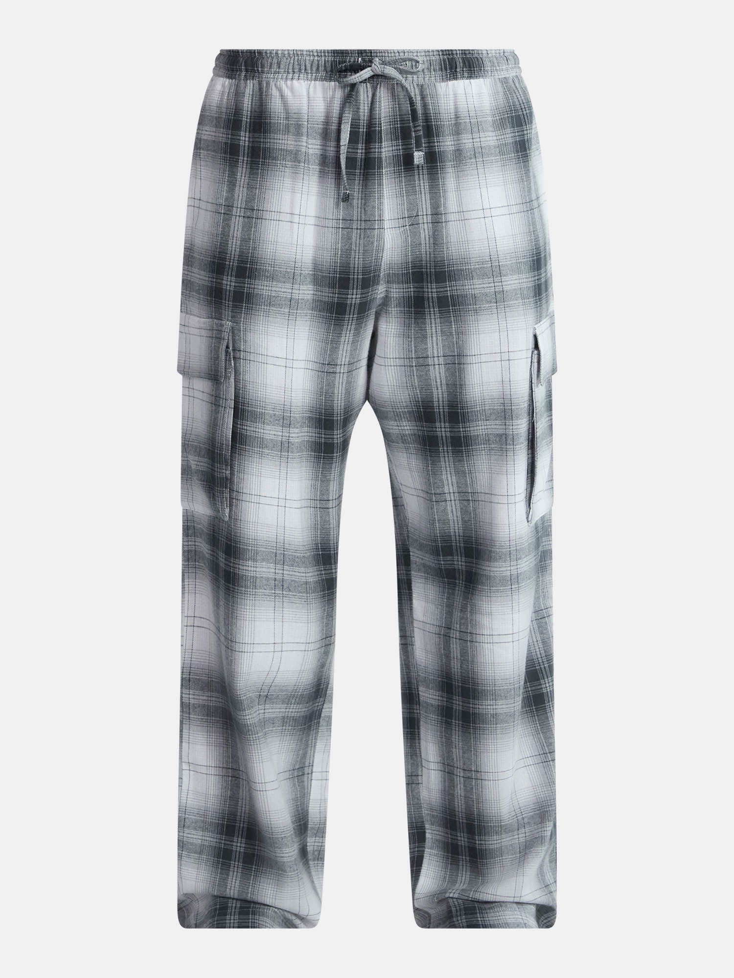 No Boundaries Flannel Cargo Pants, Men's & Big Men's