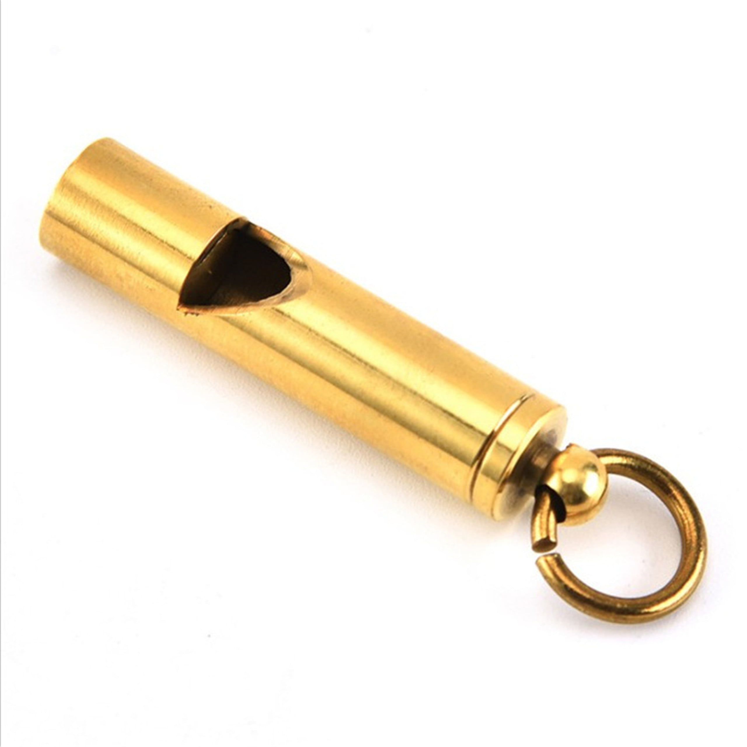 Loudest Brass Whistle Emergency Outdoor Survival Whistle Key-Chain U8Q4 C6S3 
