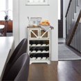 thumbnail image 4 of Armoire à Vin en Bois Blanc et Naturel, 4 of 14