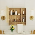 thumbnail image 2 of Bathroom Mirror Cabinet Wall Mounted,Medicine Cabinet,Over The Toilet Storage Cabinet with Shelves and Towel Rack, 2 of 24