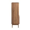thumbnail image 3 of Bookcase Book Shelf Rack Cabinet, Walnut, Wood, Mid Century Living Lounge Cafe Lobby Hospitality Restaurant, Modern Contemporary HB34567, 3 of 10