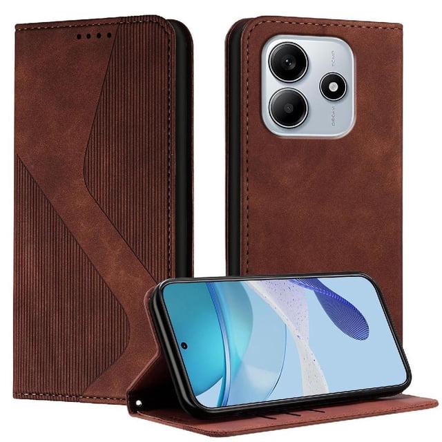 Funda Cartera GANGXUN para Xiaomi Poco M7 Pro 5G , Soporte, Ranuras para Tarjetas y Cierre Magnético