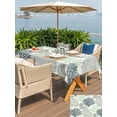 thumbnail image 5 of Outdoor Tablecloth with Umbrella Hole for Patio/Picnic/Party/Camping, Sage Green Coastal Waterproof Table Cloth Rectangle Table Cover Washable, Summer Coral Beach Nautical (54"x 80"), 5 of 9