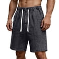 thumbnail image 2 of DayScoop Mens Summer Denim Shorts Fashion Shorts Casual Style Loose Breathable Straight Tube Pockets Short Pants, 2 of 6