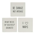 thumbnail image 4 of Hometrends Linden ”I’m Not Messy, I’m Creatively Organized" Porcelain Tabletop Square Art Plaque, 4 of 4