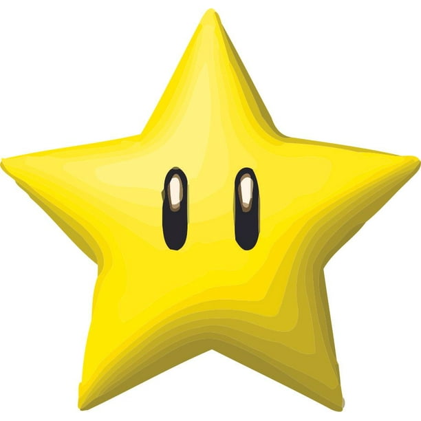 Mario Super Star Power Super Mario Bros Arcade Game Decors Wall Sticker Art Design Decal For Girls Boys Kids Room Bedroom Nursery Kindergarten House Fun Home Decor Stickers Wall Art Vinyl Decoration