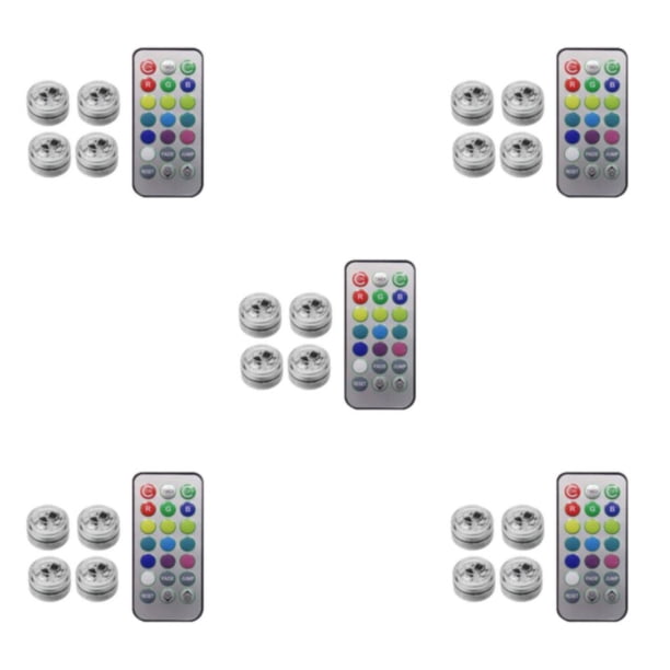 Cateissary Adhesivo inalámbrico LED Luz ambiental Control remoto Pie de techo con Lámpara luminosa colorida Decoración de fiesta 4 Type2 NO2