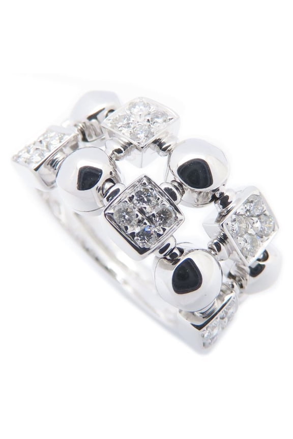 Pre-Owned BVLGARI Lucia Ring, Diamond 18K White Gold, Women's, Item Number 295453