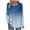 Blue, variant on YUGYXL Long Sleeve Shirts for Women Casual Pleated Henley V Neck Tops Button Down Blouse Boho Fashion Fall Tunic Tshirt Blue XXL