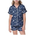 thumbnail image 1 of FhsagQ Outfits for Girls Children's Easter Diy Hand Painted Home Outfit Set with Colorful Pajamas Girls Can Play and Wear It Daily 4T Girls Spring Outfits Navy 4-5 Years, 1 of 5