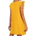 thumbnail image 6 of Penkiiy Women's Fashion Solid Color Comfortable Loose Sleeveless Casual Tops Dress Mathers Day Gifts M Yellow On Clearance, 6 of 9