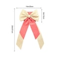 thumbnail image 3 of AUNVITO Multipurpose Decorative Bow Ornament, Smooth Fabric Bow Accessory, Reusable Pendant for Christmas Tree Wreath Gift Wrap Wedding Holiday Party Scene Decoration, 3 of 6