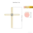thumbnail image 6 of ANGARA Natural Diamond Solitaire Cross Pendant in 14K Yellow Gold for Women (Size-2.3mm| Color-K| Clarity-I3) | April Birthstone, Anniversary, Jewelry Gift for Women | Natural Diamond Necklace, 6 of 11