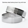 thumbnail image 6 of Visland Tart Ring, Perforated Tart Rings for Baking, Stainless Steel Nonstick Round Cake Ring, Metal Pastry Mold for French Dessert, Small Fruit Tarte Crust, Circle Tartlet, 3.54'',1 Pcs, 6 of 7