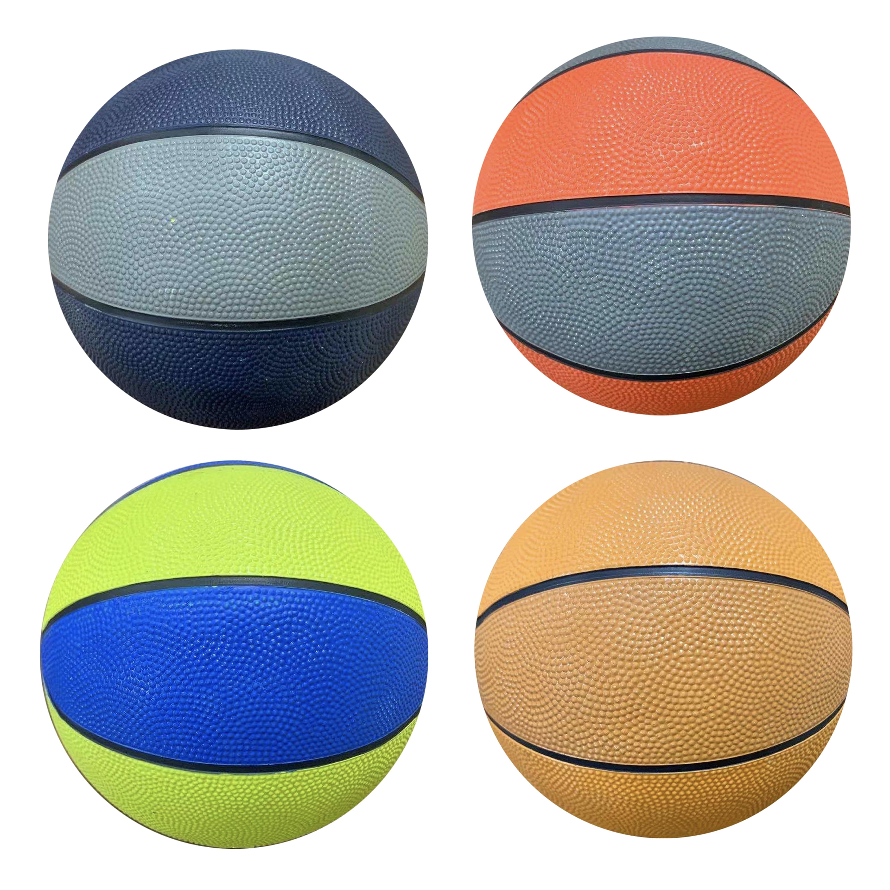 Elite Athletics 7" Mini Rubber Basketball Toy Multicolor Assorted Colors