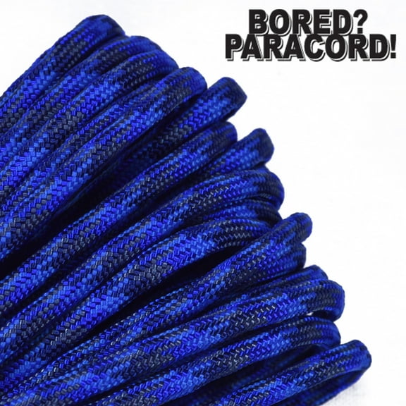 Bored Paracord Brand 550 lb Type III Paracord - Denim 10 Feet
