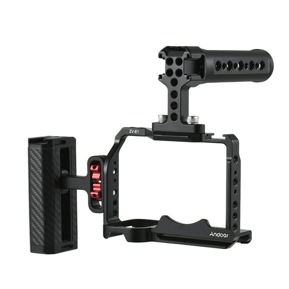 Camera Cage,Video With Cold 1/4 Inch Zv-e1 Camera Video Cold 1/4 Inch Side Hand Kit Handle Side Kit Alloy Video Camera Buzhi Camera. Qisuo