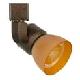 thumbnail image 1 of Benjara BM220610 10W Integrated LED Track Fixture with Polycarbonate Head, Bronze & Orange, 1 of 5