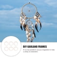 thumbnail image 3 of COOPHYA Diy Wreath Rattan Garland White For Rustic Country Home Decor 6Pcs 3.5In Diameter, 3 of 6