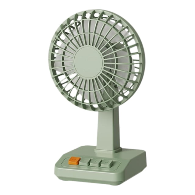 Mini ventilador portátil multifuncional de mesa, recargable por USB, con función de aire acondicionado. Verde