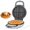 Blue, variant on Electric Mini Waffle Maker, 6-inch Belgian Waffle Maker Flip with Ceramic Non-stick Coating, waflera pequena, Rotating Flip chaffle maker, Graphite