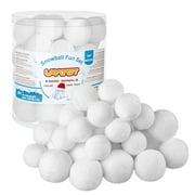 URATOT 30 Pack Indoor Snowball Fight Fake Snowball Soft and Realistic with Boxes for Winter Games
