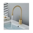 thumbnail image 2 of Grifo Mezclador Para Baño Lavabo Llave Monomando Fregadero Acabado Mate Color Dorado, 2 of 5