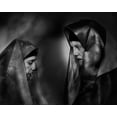 thumbnail image 2 of Cavalli, Giovanni 18x15 Black Ornate Wood Framed with Double Matting Museum Art Print Titled - The Two Aunties, 2 of 4
