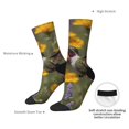 thumbnail image 6 of Honeii Humming Bird Print Adult Socks,Crew Socks,Casual Calf Socks,Daily Wear Socks for Men & Women, Perfect for Sports, Casual and Everyday Use, 6 of 6