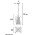 thumbnail image 4 of Maxim Lighting - One Light Outdoor Hanging Lantern - Outdoor Hanging Lantern -, 4 of 5