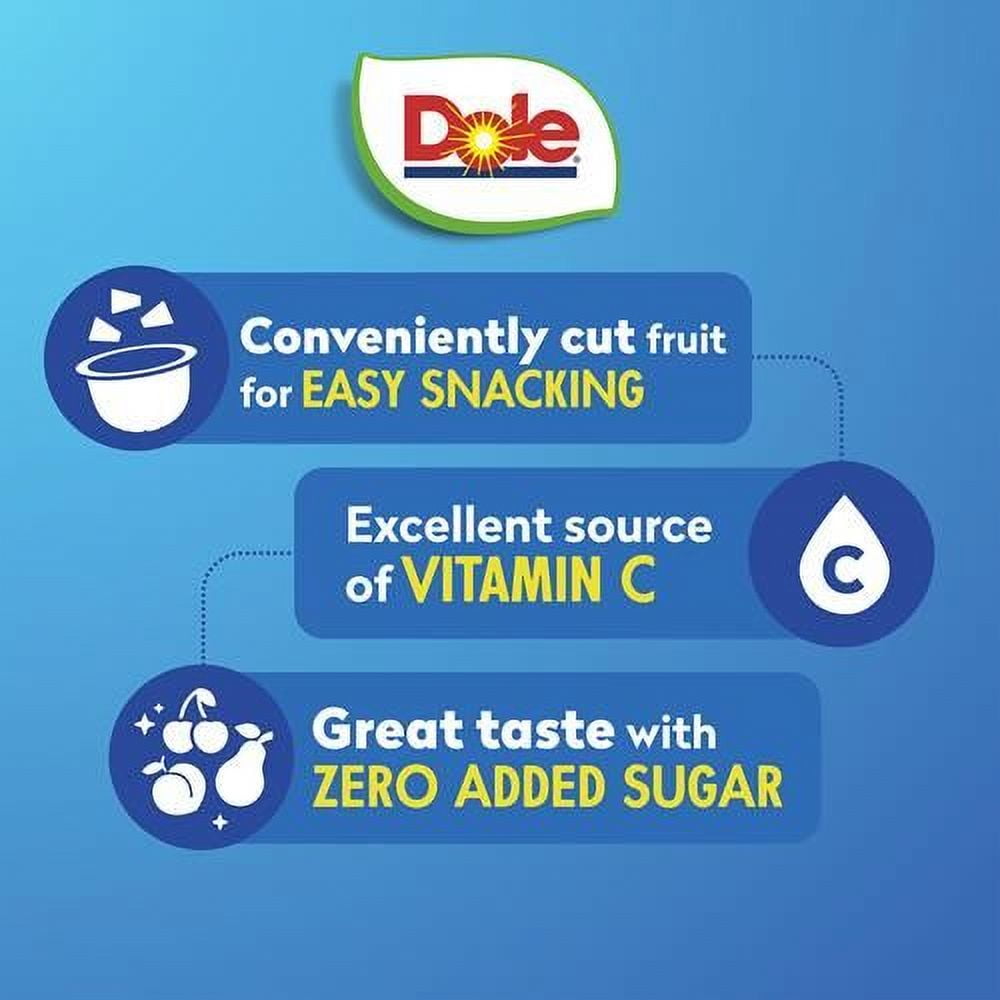 Dole Diced Peaches, Mandarin Oranges, And Cherry Mixed Fruit With No Sugar Added Variety Pack - Dole Fruit Bowls Snacks - 4 Oz Bowls - 12 Pack - Pack of 2