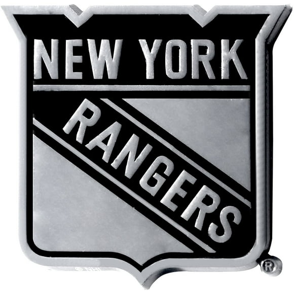 Fanmats NHL New York Rangers Emblem, 3" x 3.2"/Small, Black