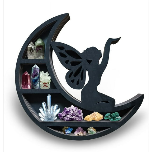 MixMart 30cm x 30cm 1-Tier Moon Tree Floating Shelf