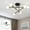 Black Golden, variant on 6 Lights Industrial Ceiling Light Lighting Fixture for Kitchen Black Golden