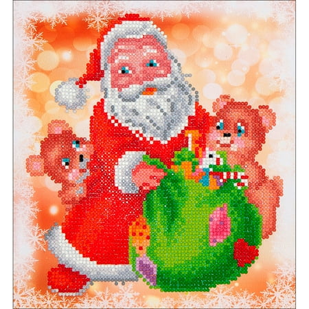 UPC: 4897073240619 | Diamond Dotz Diamond Embroidery Facet Art Kit 11 X11.75 -Santa & Teddies
