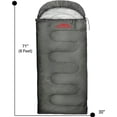 thumbnail image 6 of 10 Pack of Bulk Wholesale Cold Weather Hooded Sleeping Bags for Adults, Kids, Homeless, Camping, Indoors, Outdoors - 10 Count Hooded Sleeping Bags in Gray 71"L x 30"W, 6 of 7