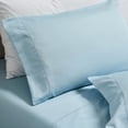 thumbnail image 3 of Superior Cotton Blend 600 Thread Count Embroidered Pillowcases , Set of 2, Standard Size, Blue, 3 of 5