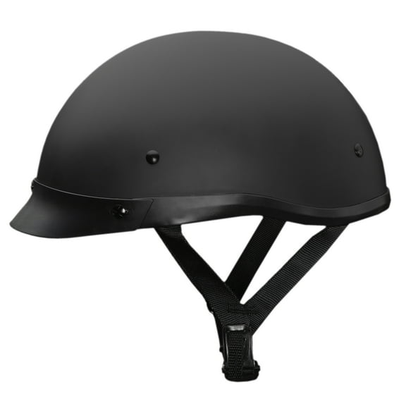 Fulmer, 3000623, Phantom Adult Shorty Motorcycle Helmet DOT Approved - Matte Black, M