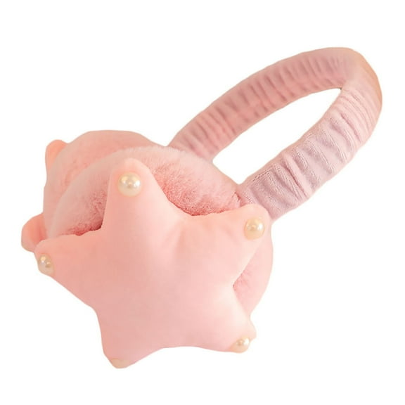 Otqutp Men's Lightweight Earmuffs Ear for Winter Foldable Earmuffs Soft Ear Warm Ear for Men Women Cold Weather Outdoor Activities(Pink,One Size)