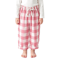 thumbnail image 4 of Toddler Boys Girls Linen Pants Kids Wide Leg Harem Pants Cotton Elastics Waist Summer Plaid Long Trousers Thin 3/4 Outerwear, 4 of 9