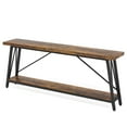 thumbnail image 5 of Spaco Extra Long Console Tables, Rustic Sofa Table&nbsp;, Industrial Farmhouse Style, Triangular Stable Structure, Adjustable Legs, 70.87" Long, 5 of 10
