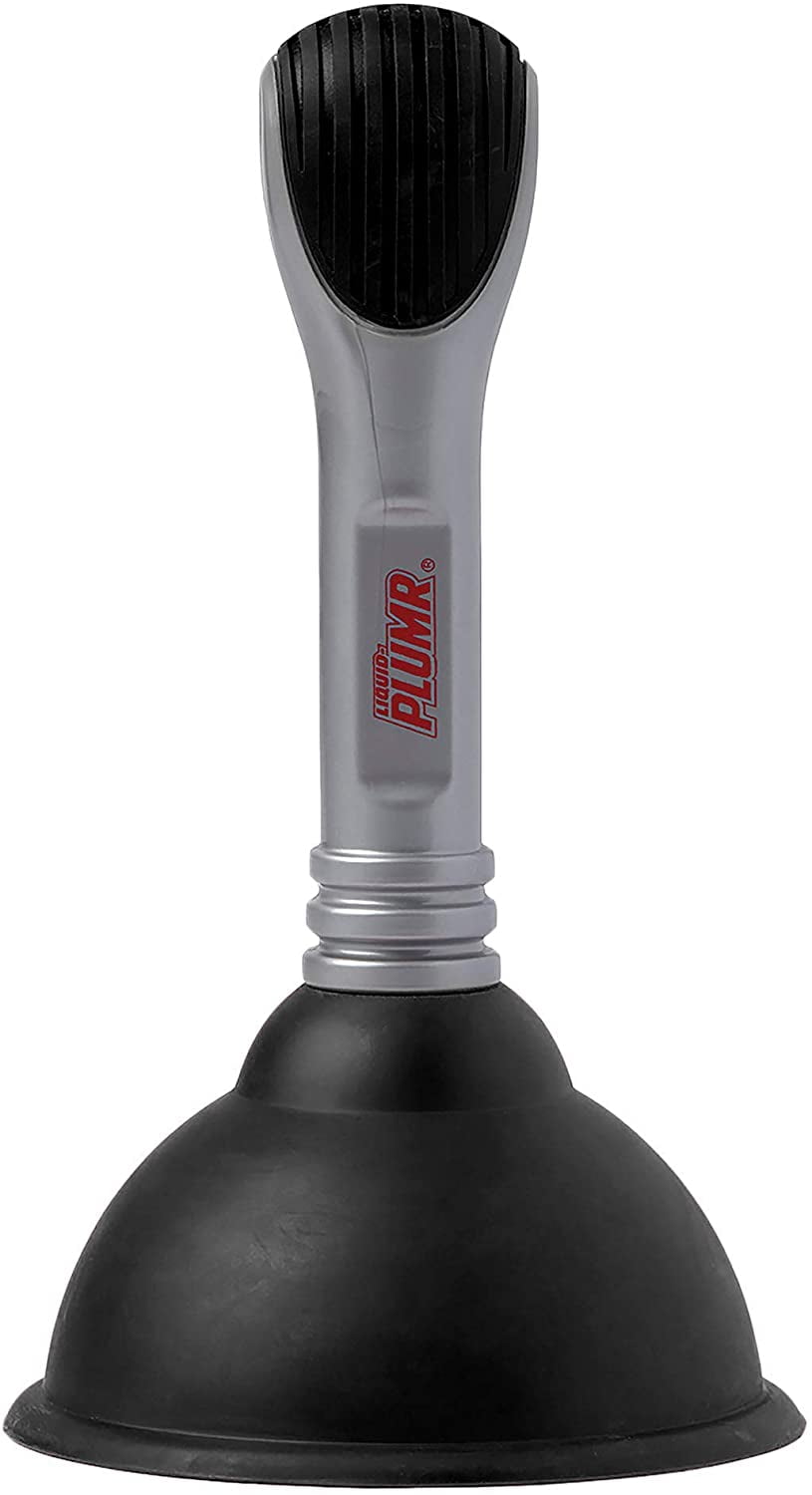 LiquidPlumr Mini Sink and Drain Plunger, Gray