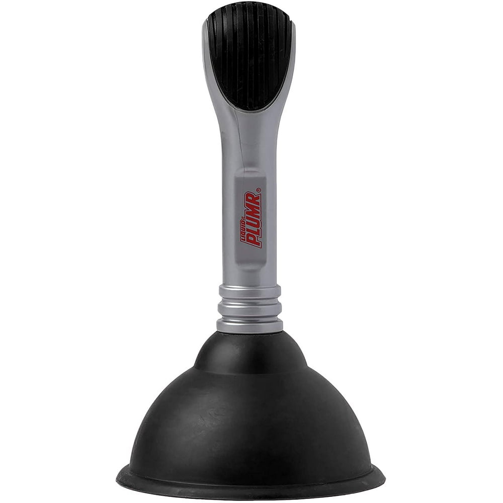 LiquidPlumr Mini Sink and Drain Plunger, Gray