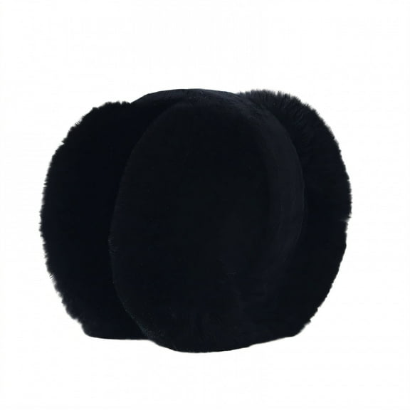 TELOLY Ear Muffs,Compact Fold Mechanism Ear Muffs for Winter Women,Convenient Travel Accessory Ear Muffs for Men,Black