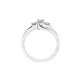 thumbnail image 2 of 1/4 Carat (Ctw H-I, I2-I3) Three-Stone Diamond Ring in 10K White Gold for Women, 2 of 4