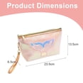 thumbnail image 2 of Bolsa de maquillaje con láser de cola de pez de dibujos animados, bolsa de almacenamiento de gran capacidad con bordado creativo, bolsa de almacenamiento de viaje, 2 of 5